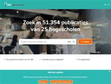 Tablet Screenshot of hbo-kennisbank.nl